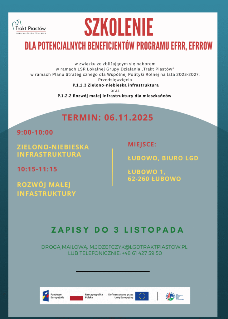 Szkolenie 06.11.2025 Zielono niebieskaMala infrastruktura 1